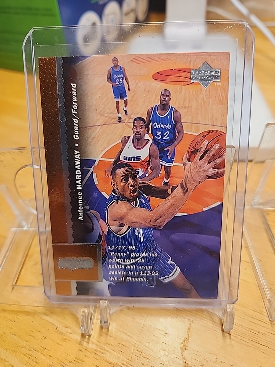 1996-97 UPPER DECK PENNY HARDAWAY #86 W/ SHAQUILLE ORLANDO MAGIC