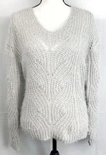 John Paul Richard, Studio JPR Womens, Fuzzy Texture Soft Sweater, Size Medium
