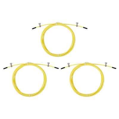 3Pcs 10Ft Speed Jump Rope Replacement Cable Professional Skipping Rope Yellow