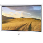 100" 16:9 Hd Diagonal Projection Screen Pull Down Projector Screen Home Theater