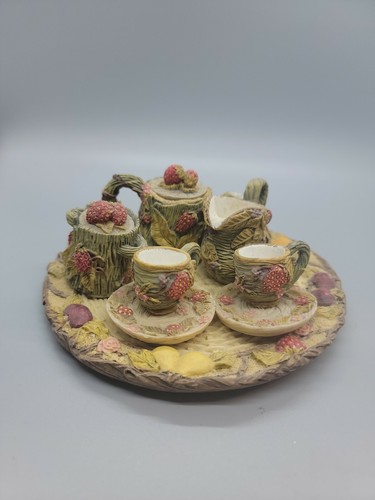 Vinyage Miniature Resin Tea Set 