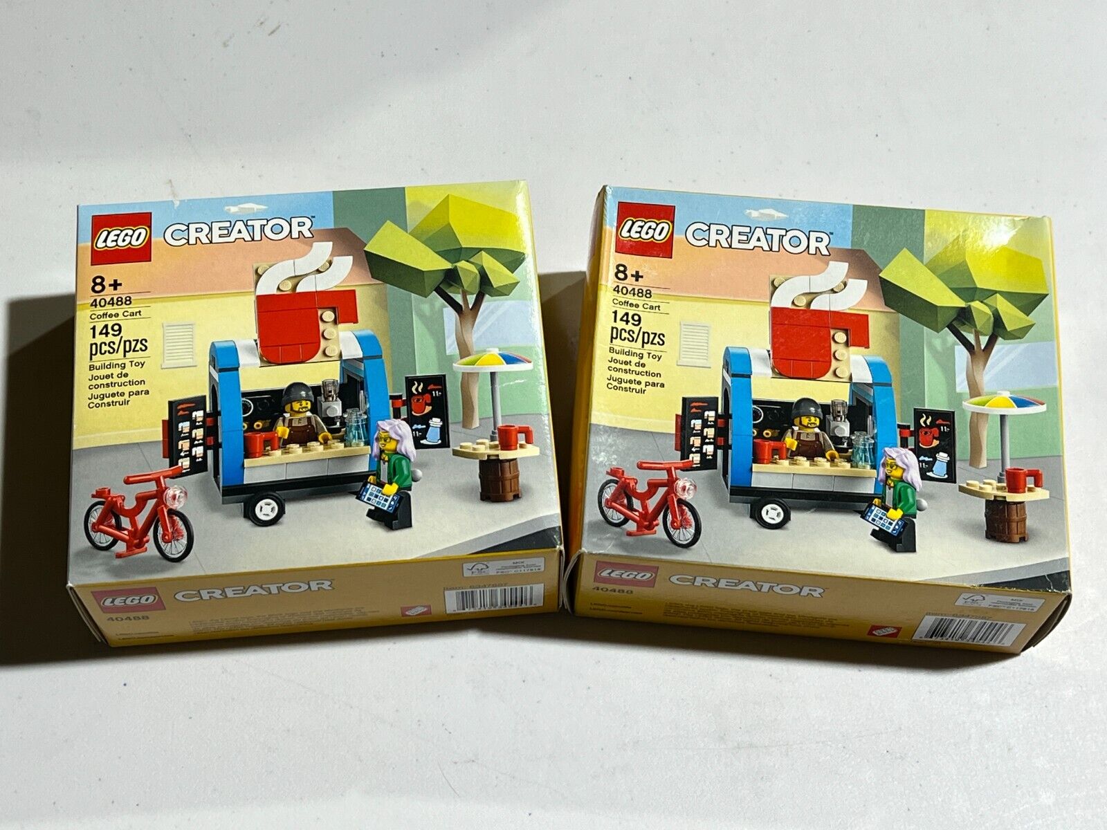New LEGO CREATOR: Coffee Cart Set 40488 Factory Sealed - x2