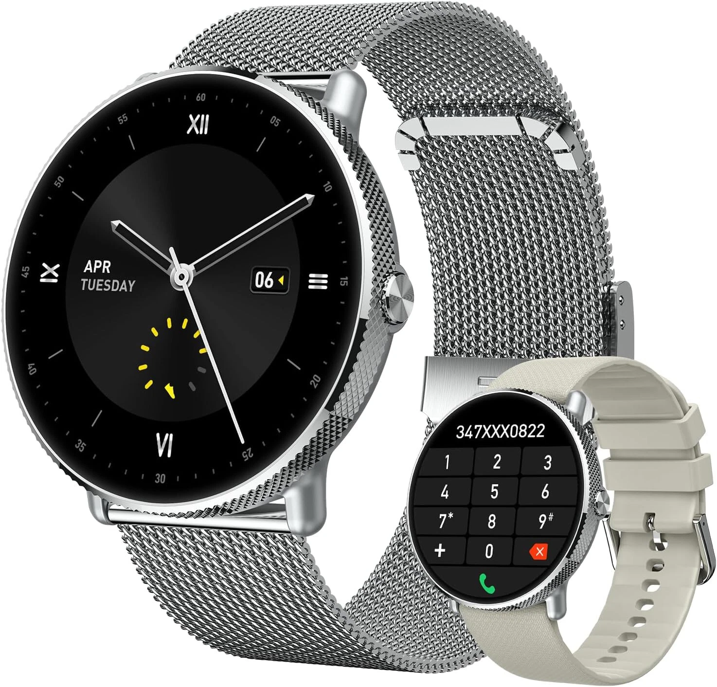 Smart Watch Men Women with Phone Function Wristwatch for iPhone Samsung Huawei
