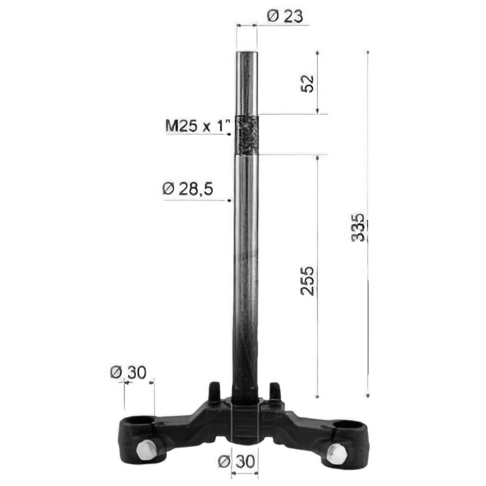 TESTA FORCELLA D.30 per Yamaha 50 AEROX 1997-2001 - Immagine 2 di 4
