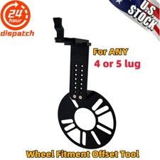 Universal Wheel Fitment Offset Tool Offset Measurement Gauge Hub For 4 5 Lug