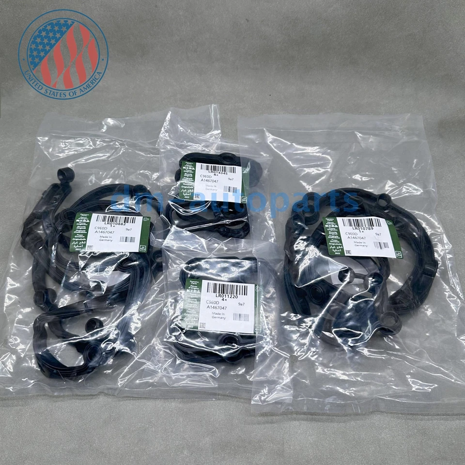 New! Valve Cover Rocker Gasket Set For 2010-2014 Land Range Rover Sport LR010789 Foto 3 de 4