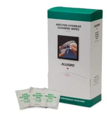  Eyewear Cleaning Wipes, 5" x 8" (Pack of 100) New in Box by Allegro Industries 