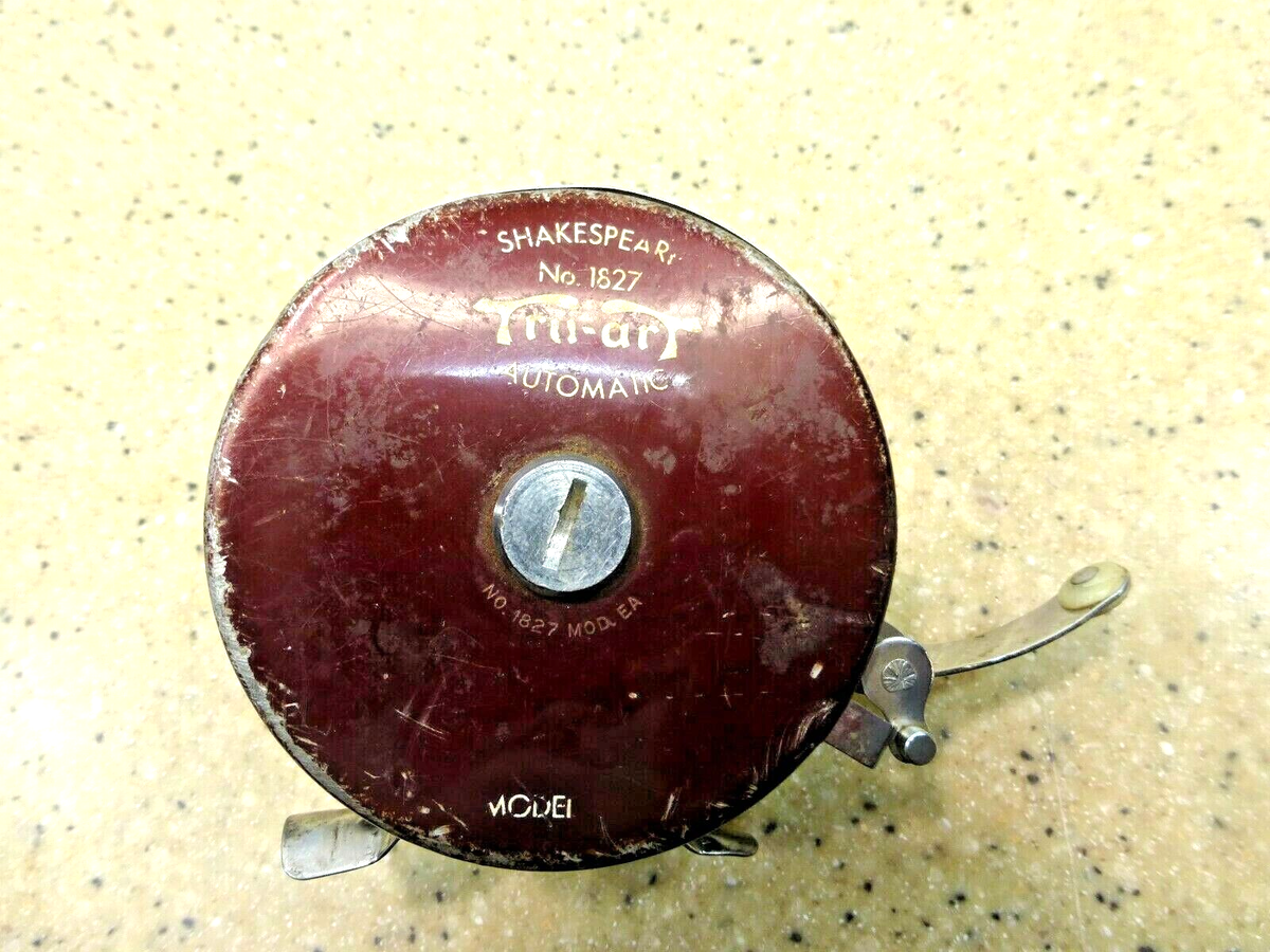 Vintage Shakespeare No. 1827 Tru-Art Automatic Reel | eBay Vintage Shakespeare No. 1827 Tru-Art Automatic Reel | eBay