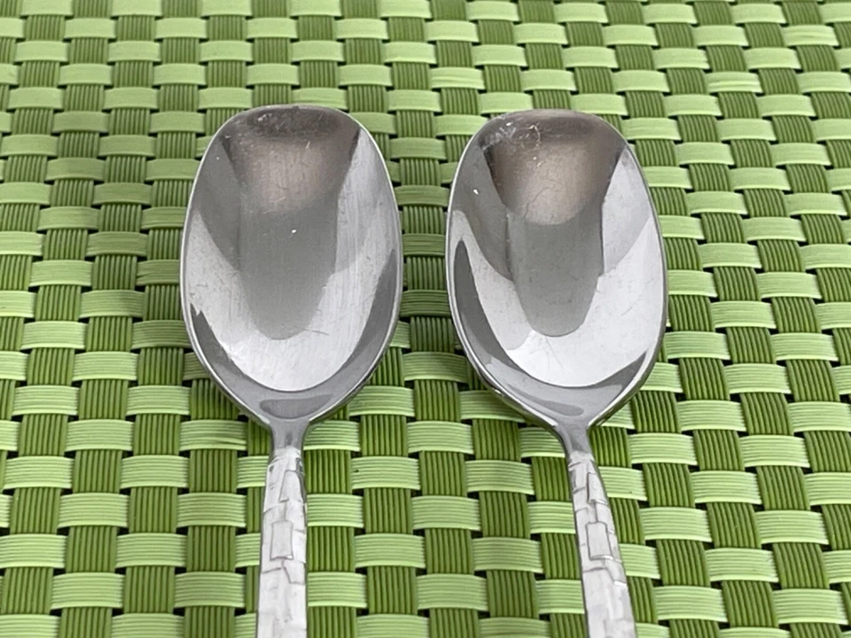 Sambonet Unknown Pattern Stainless 2 Teaspoons Glossy Flatware - 5 3/4" - Image 2 of 4