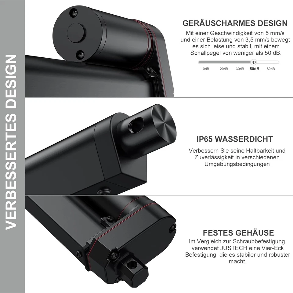 Elektrischer Linearantrieb 1000N | 250mm Hub | 14mm/s Geschwindigkeit - Bild 3 von 4