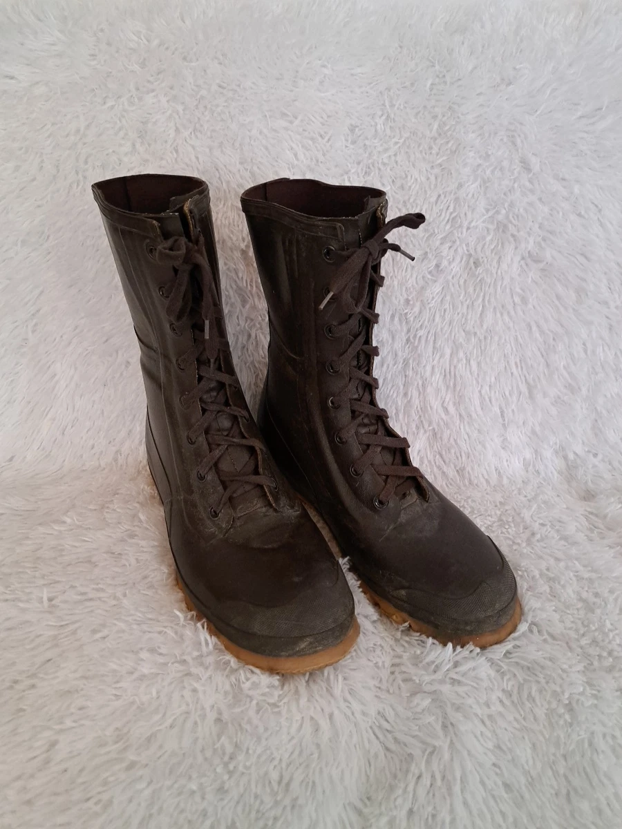 Rain Boot Lace Up Green Boots for Men for Sale | Shop New  display picture 1