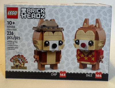 LEGO 40550 Brickheadz Chip & Dale RESCUE RANGERS SET New Sealed Retired BUILDABL
