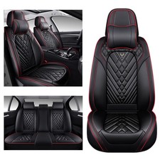 Full Set Seat Covers for Chevy Cruze 2011-2019, Black-Red