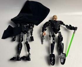 2 LEGO Star Wars Luke Skywalker 75110 & Kylo Ren 75117 Buildable Figs INCOMPLETE