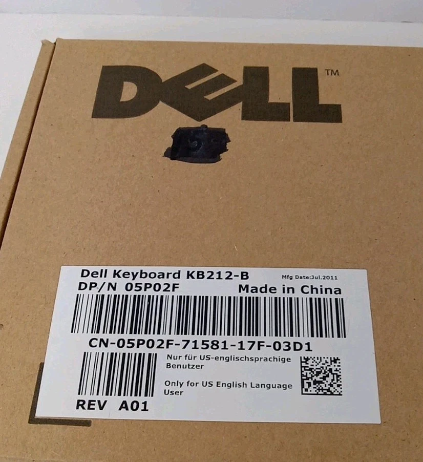 Dell Model: 05P02F, KB212-B USB Keyboard. New Old Stock - Image 2 of 4