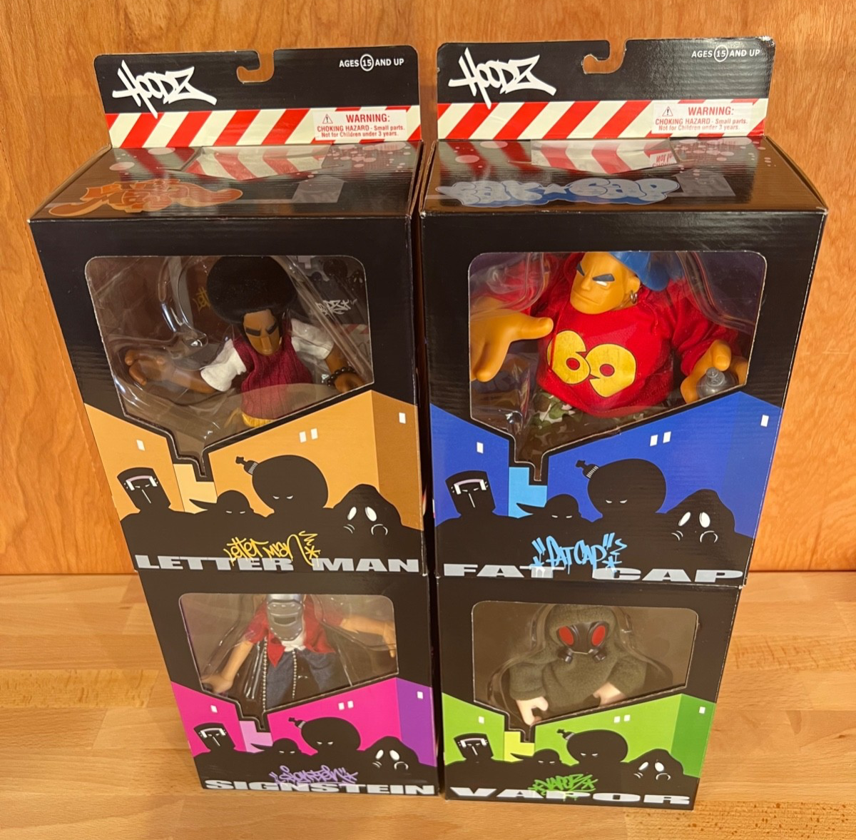 Mezco Toyz Hoodz Fat Cap Letter Man Vapor SignStein Graffiti
