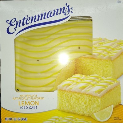 2 boxes of Entenmann's Naturally & Artificially  Flavored Lemon Iced Cakes
