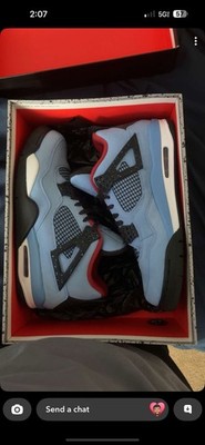 Air Jordan 4 Retro Travis Scott Cactus Jack Blue Size 11