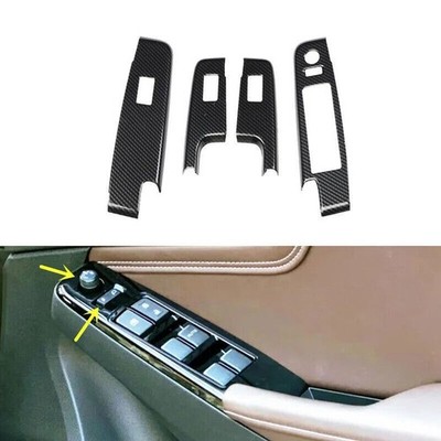 For Isuzu D-MAX V-cross 2021 RHD ABS Carbon Fiber Accessories Car Gear Sticker