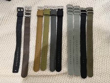 10 Single Piece Watch Straps, 22mm width