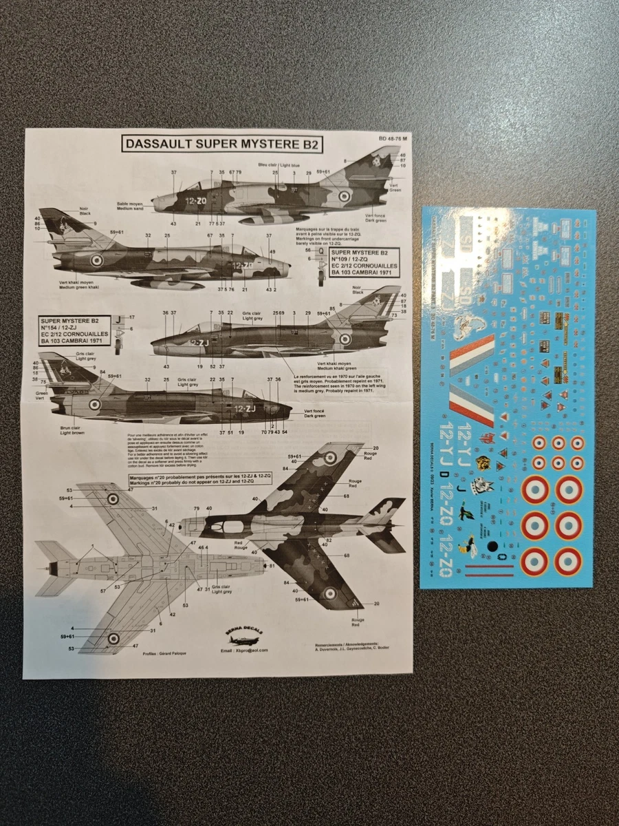 Kit Pitot Tubes & Capteurs AoA Pour Super Mystère B2 - 1/72 Master-Model 72-160