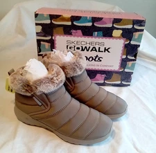 Skechers Women's Go Walk On-the-Go Walking Boots Taupe Size 10 Shoes New in Box