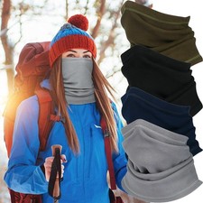 Neck Warmer Gaiter Fleece Windproof Winter Face Mask Cover Scarf for Men Women