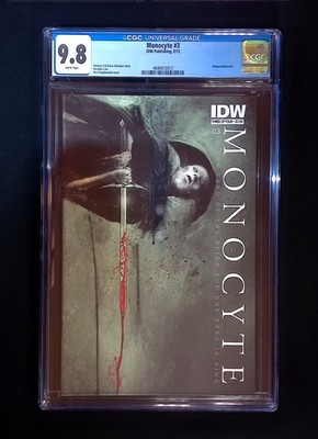 Monocyte #3A, CGC 9.8, IDW Publishing, 2012 Menton 3 art Kasra Ghanbari story