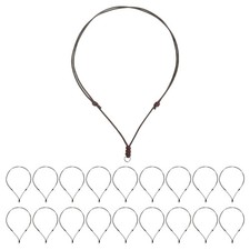30pcs Adjustable Necklace Cords 1.5MM 18-30 Inch Handmade Craft Ropes Brown