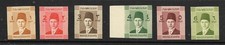 Egypt 1937 King Farouk Boy 1m-6m Cancelled-Back Proofs