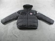 Jordan Jacket Youth Large 12-13 Yrs Black Hooded Puffer Air Logo Winter Coat