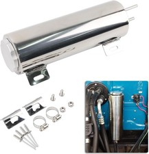 3"x9" Universal Radiator Overflow Tank, Stainless Steel Coolant Overflow Tank 32