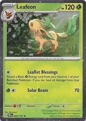 Leafeon - (Cosmos Holo) Holo Rare Miscellaneous Cards & Products 005/131 NM