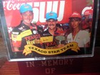 TEXACO STAR TEAM WITH RACING DRIVER DAVEY ALLISON ON WOODEN PLAQUE — photo 3