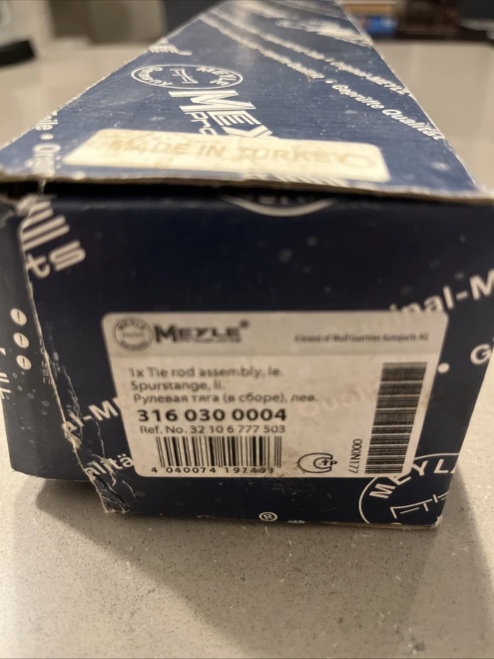 Conjunto de varillas de amarre Meyle 316 030 0004 lado izquierdo conductor delantero -E46 BMW 330 325 320 Foto 2 de 4