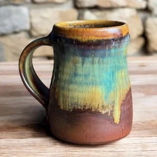 Large Coffee or Tea Mug Tankard Style Wide