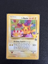 Pokemon Pikachu Birthday Card 24-Holo Celebrations Mint Condition Pack Fresh #1