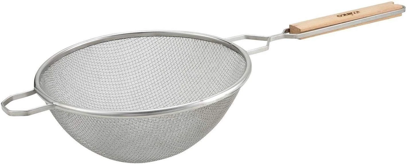 Winco Strainer, 10.5-Inch Diameter, Double Fine Mesh