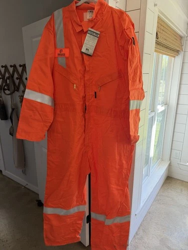 Paragon Offshore NWT Fire Resistant Reflective Orange Coveralls Gas Industry 🔥 - product listing photo
