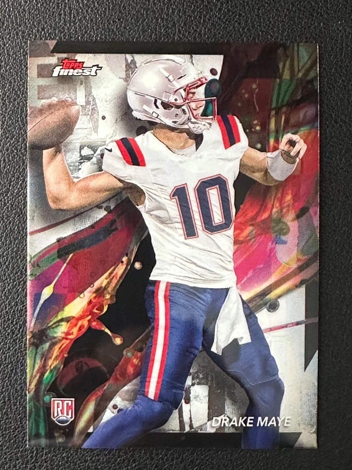 2024 Topps Finest - Common Drake Maye #62 (RC) refractor