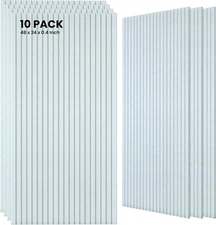10 Pack Large Acoustic Panels,48 X 24 X 0.4 Inch Sound Proof Foam Panels for Wal