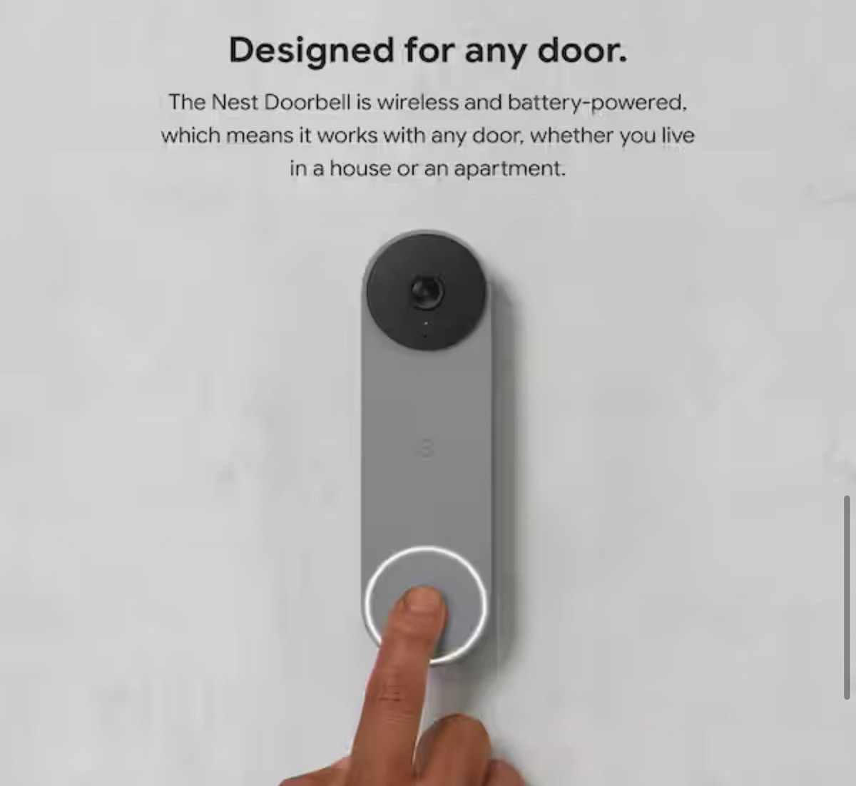 Ring Doorbell Google Nest Doorbell Wired (2nd Gen) (Ash) Hardwired