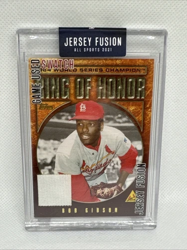 1984 Topps Bob Gibson 2021 Jersey Fusion Game Used Swatch *Mint* Baseball Old