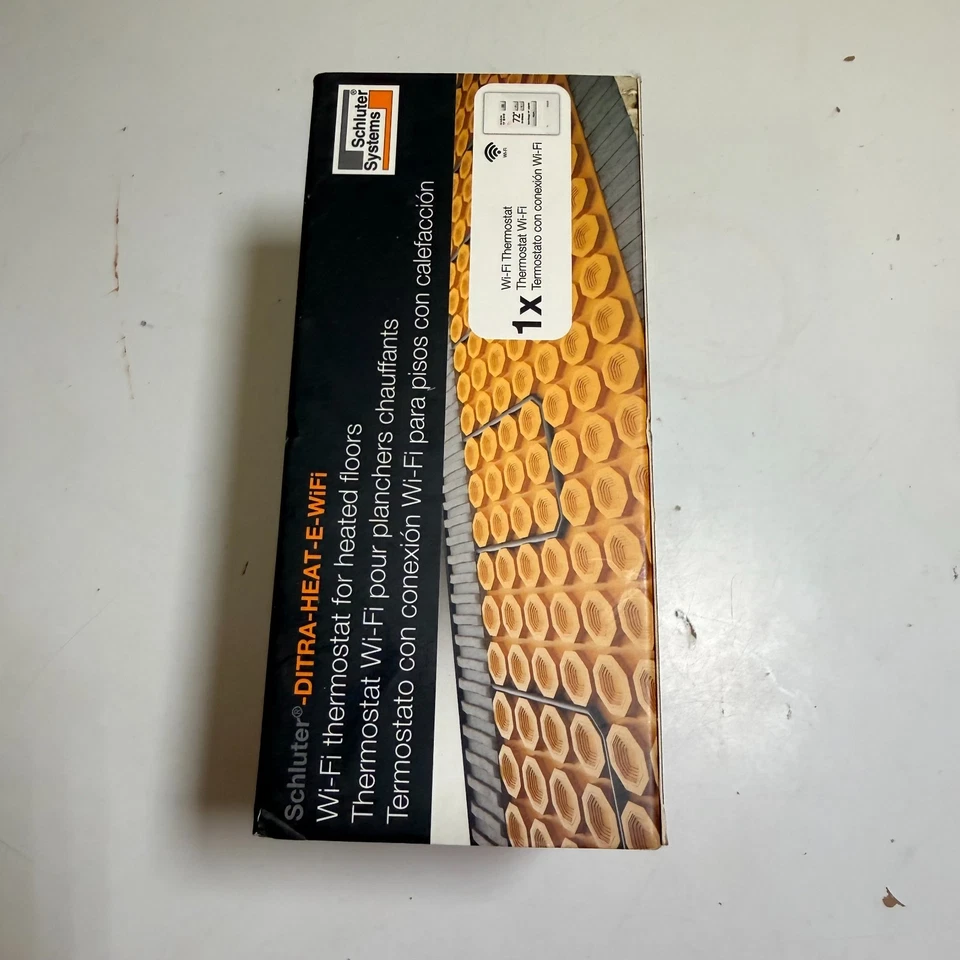 Schluter Ditra HEAT-E-WIFI Pantalla Táctil Termostato de Piso Programable DHERT104/BW Foto 4 de 4