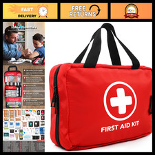 330-Piece Waterproof First Aid Kit - Compact Emergency Supplies for Home, Travel