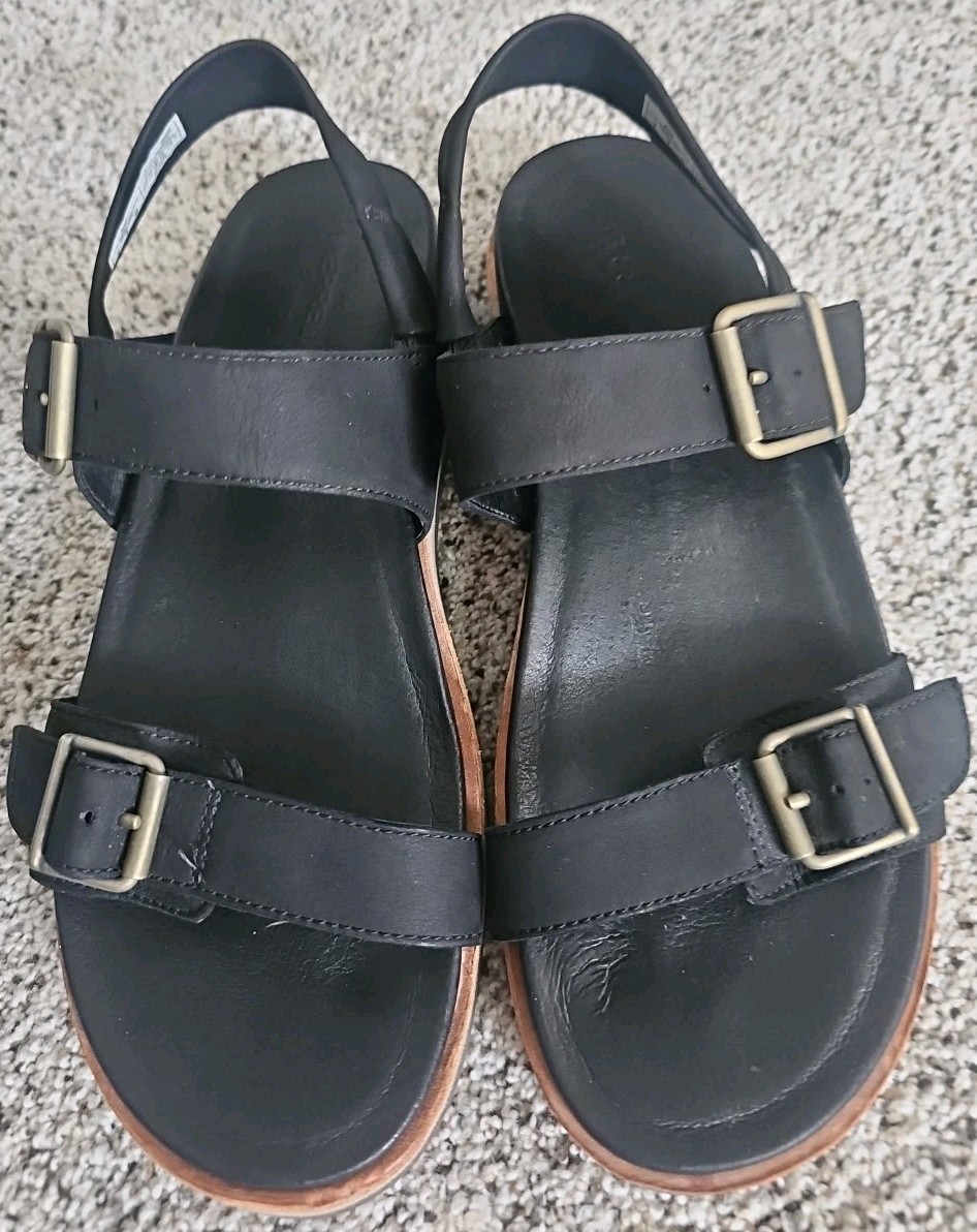 Sandali Merrell Juno 2629846 donna taglia 8 fibbia slingback pelle nera ballerine