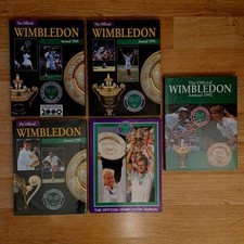 Official Wimbledon Annual Joblot 1990 - 1992 - 1994 - 1996 - 2000 Hardback
