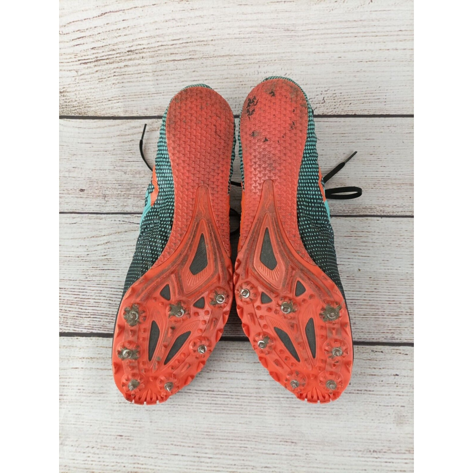 Saucony Mens Spitfire 5 Track Shoes Sz 9.5 Black Cool Mint Green thumbnail 8