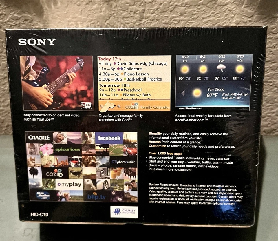 Sony Dash  HID -C10 New Sealed - Image 3 of 3