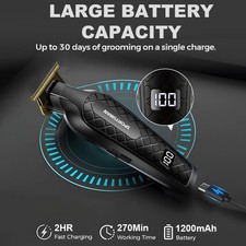 Hair Clippers for Men, Rechargeable Men's Beard Trimmer  Clippers, Cordless USA